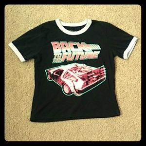 Black "Back To The Future" T-Shirt